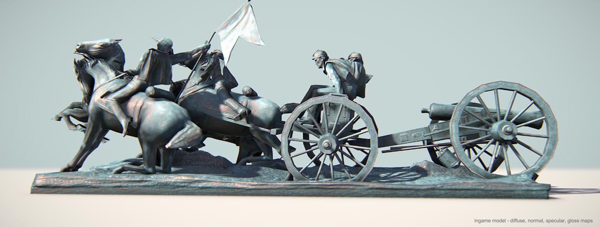 Artillery Group low poly