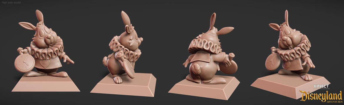 Rabbit high poly sculpt